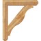 Ekena Millwork Funston Craftsman Rough Sawn Bracket w/ Offset Brace, Western Red Cedar, 8"W x 42"D x 48"H BKT0806X42X48FST04RWR - alternate 3